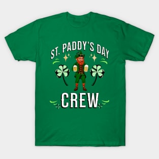 St Paddy's Day Crew Leprechaun Shamrock Clover St Patrick's Day T-Shirt